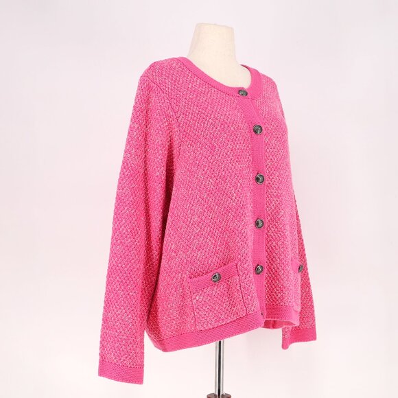 NWT TORRID Pink Chunky Knit Button Up Cardigan Sweater Size 4X - Picture 3 of 11